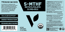 Load image into Gallery viewer, Organic Methylfolate 15mg + B12