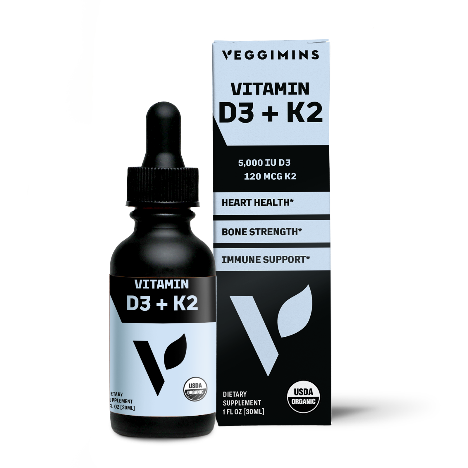 Organic Vitamin D3 + K2 – veggimins.com
